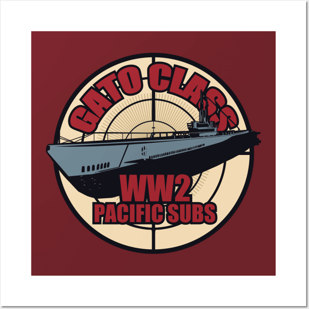 WW2 Gato Class Submarine Patch Wall Art by TCP